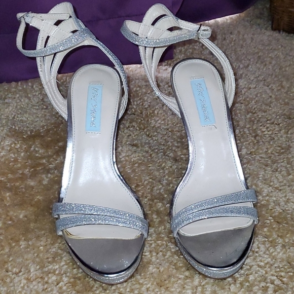 Betsey Johnson Shoes - New Sparkly Silver Betsey Johnson Heels